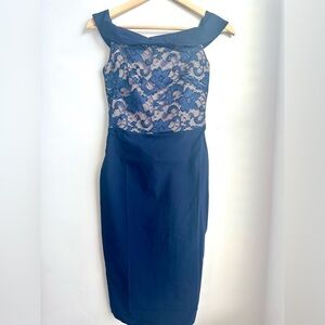 City Goddess London Lace Dress Green US 4